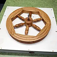 Spinnradbau: Montageplatte für Schwungrad Spinnradbau: Montageplatte für Schwungrad