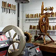 Spinnradbau: Schwungrad drechseln Spinnradbau: Schwungrad drechseln