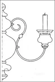 Bild 8: Werkzeichnung der Leuchterspinne Bild 8: Werkzeichnung der Leuchterspinne