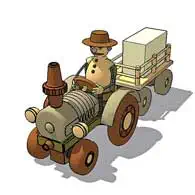 3D-Sketch: Traktor 2 3D-Sketch: Traktor 2