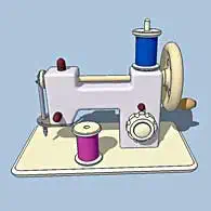 3D-Sketch: Spielzeugnähmaschine 3D-Sketch: Spielzeugnähmaschine